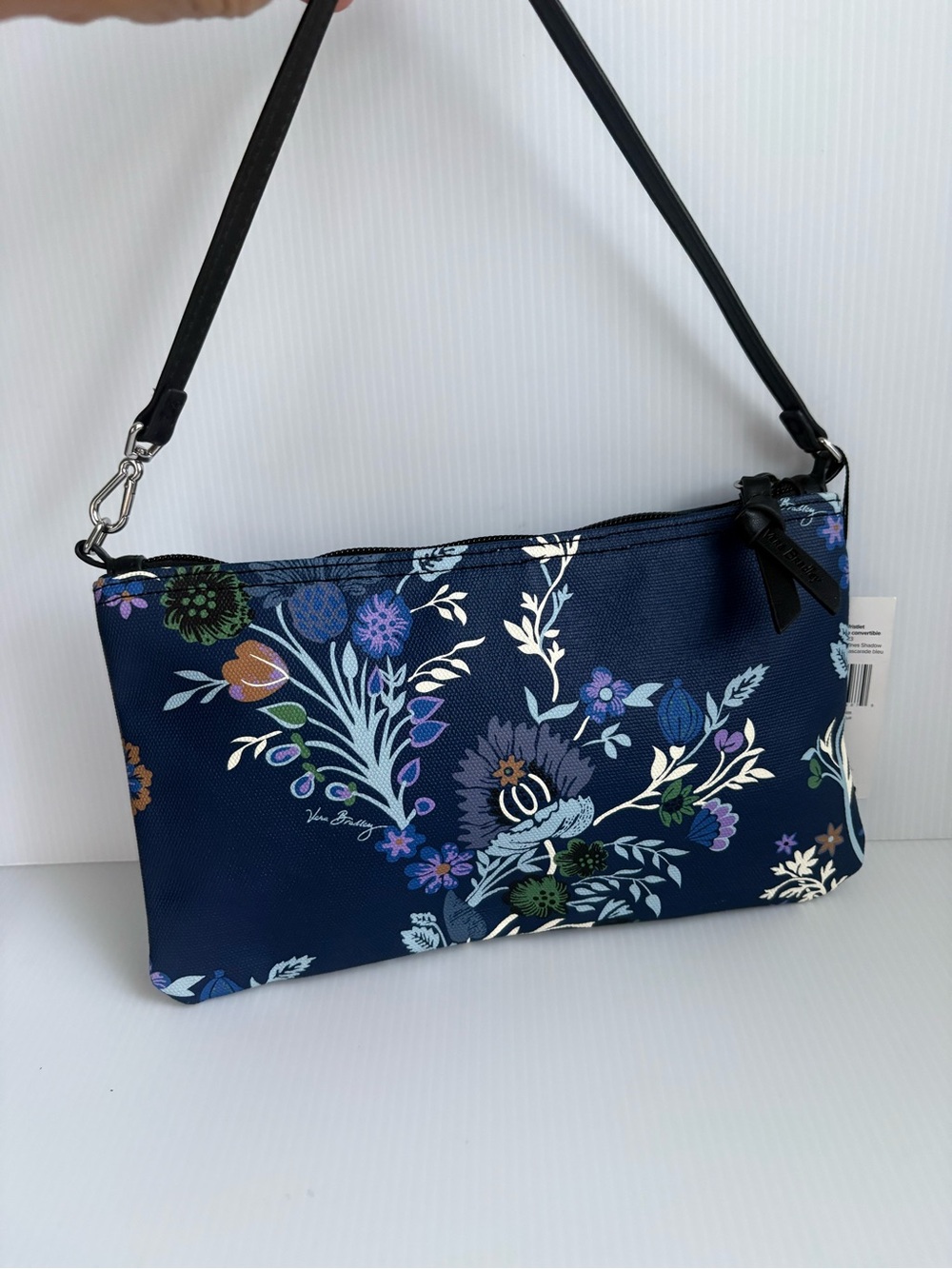 Vera Bradley Convertible Wristlet Pochette  Blue Garden NWT